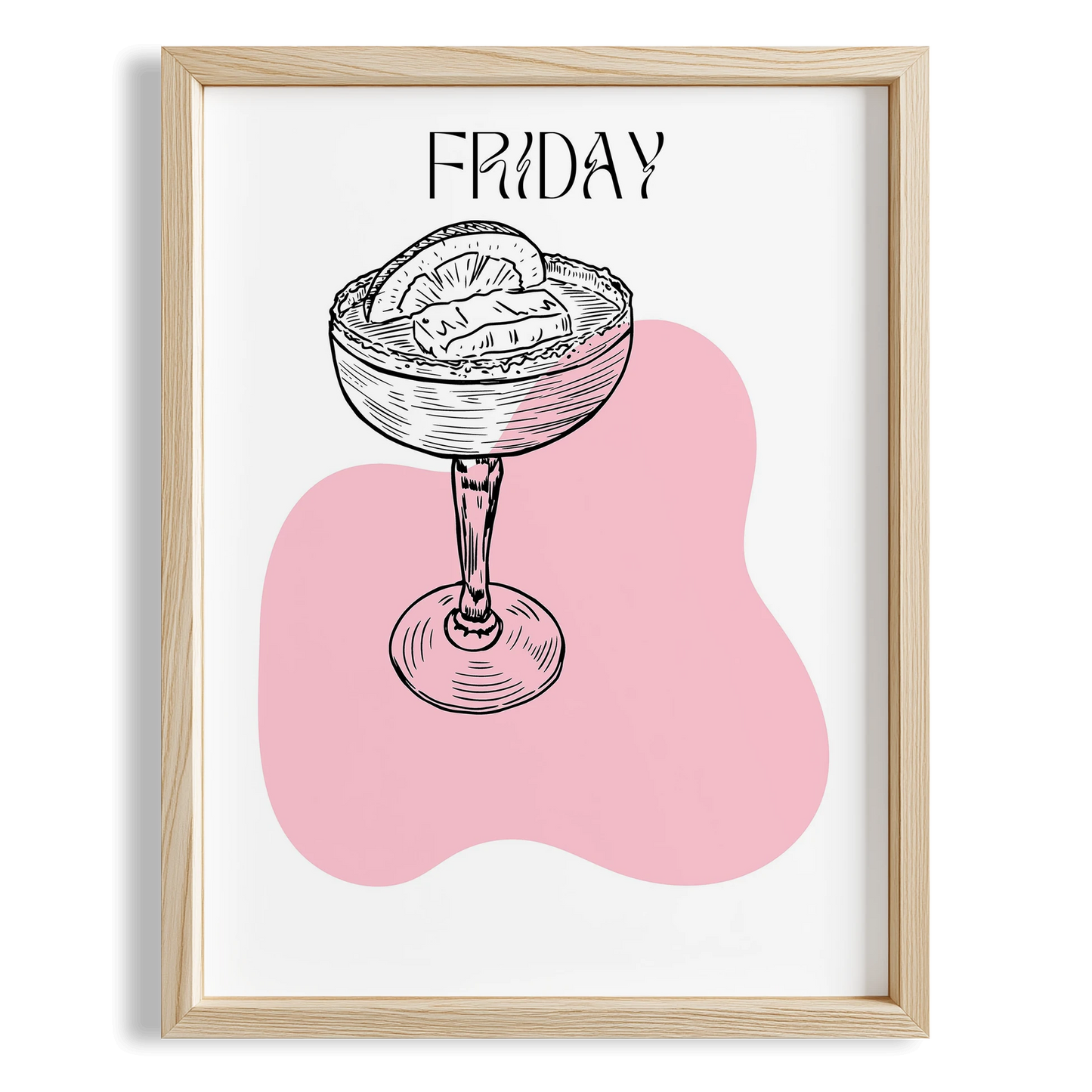Cuma Günü Weekend Drinks Kokteyl Mutfak Duvar Tablosu