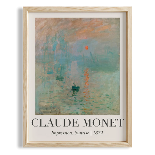 İzlenim, Gün Doğumu - Claude Monet Ahşap Duvar Tablosu
