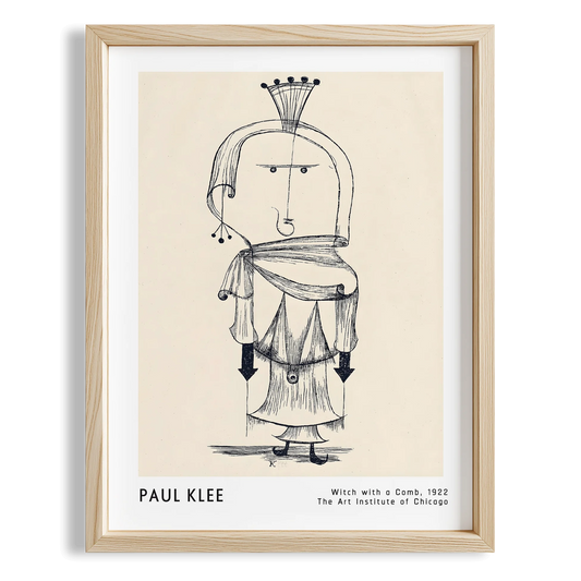 Paul Klee Taraklı Cadı 1922 Suluboya I Duvar Tablosu
