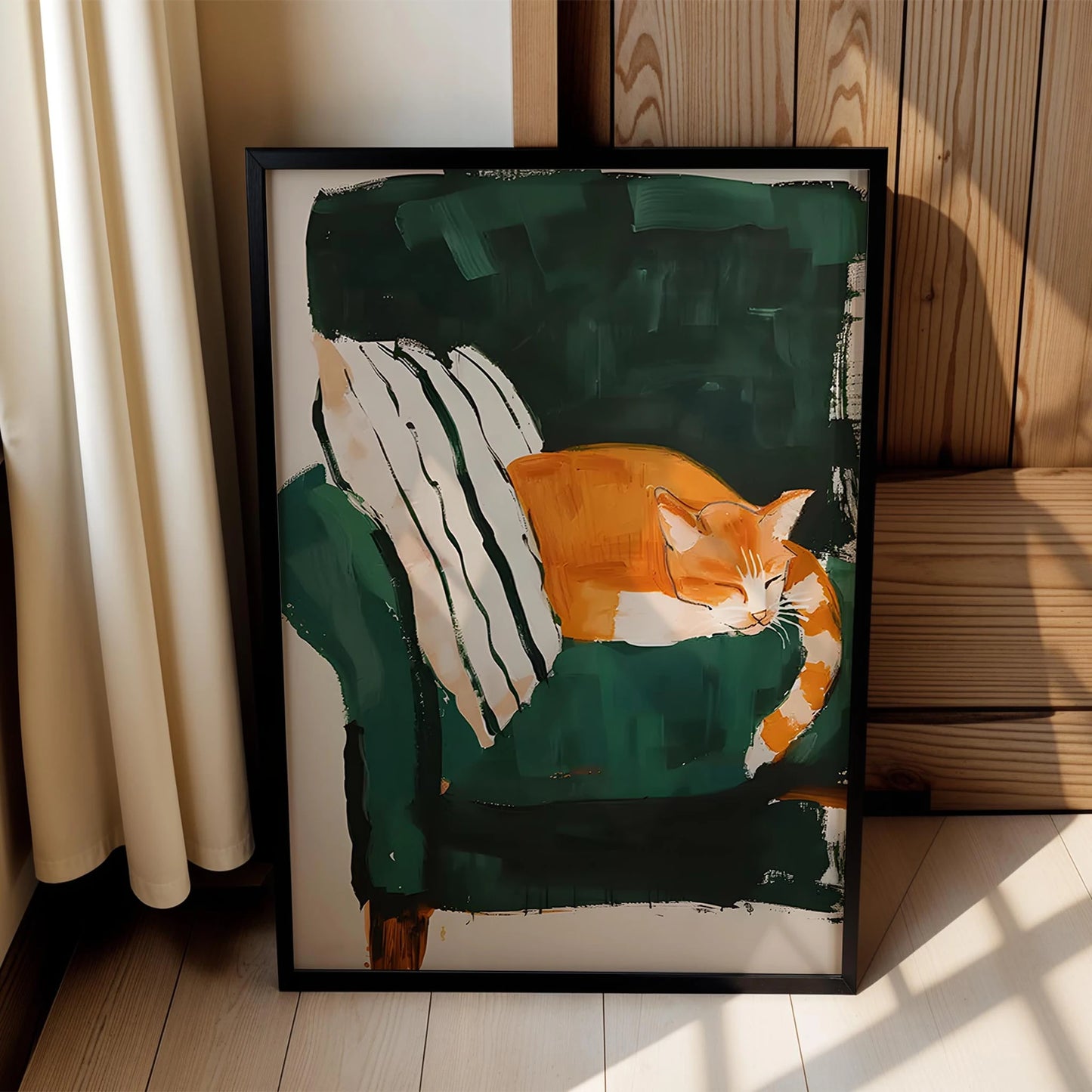 Kedi & Koltuk I - Zümrüt Berjer