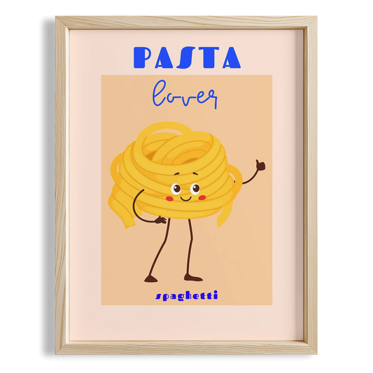 Pasta Lovers Tipografi Mutfak Duvar Tablosu