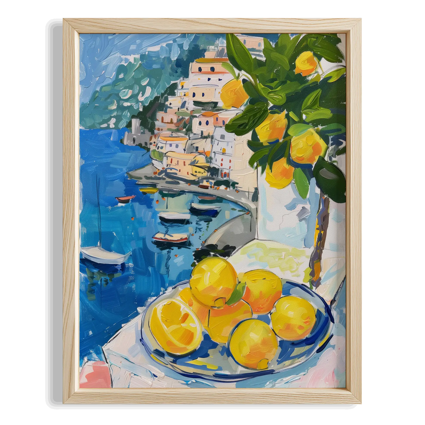 Masada Limonlar Amalfi Sahili Limoncello İtalya Koleksiyonu Mutfak Duvar Tablosu