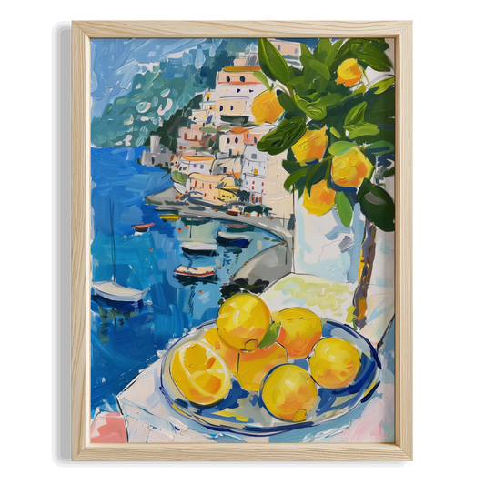 Masada Limonlar Amalfi Sahili Limoncello İtalya Koleksiyonu Mutfak Duvar Tablosu