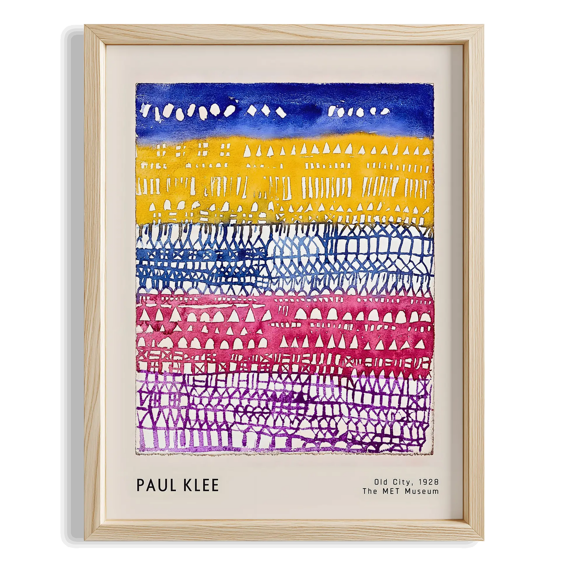 Paul Klee Eski Şehir 1928 Suluboya I Duvar Tablosu