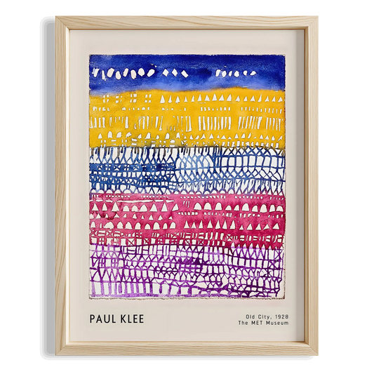 Paul Klee Eski Şehir 1928 Suluboya I Duvar Tablosu