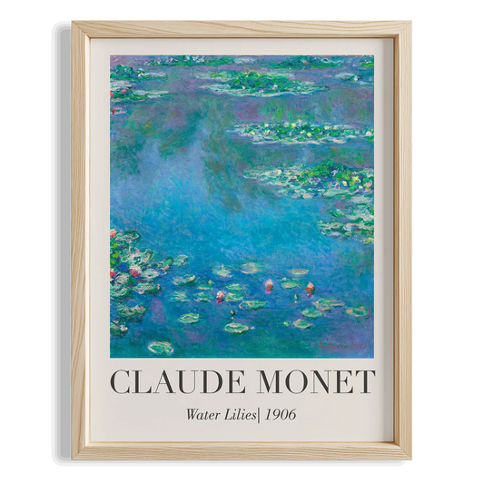 Nilüfer Göleti - Claude Monet Ahşap Duvar Tablosu