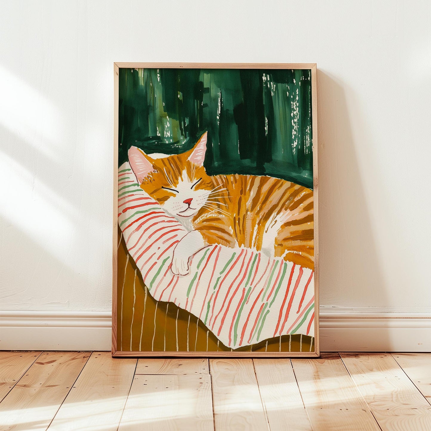 Kedi Portre XVI - Sarman Çizgili Zümrüt