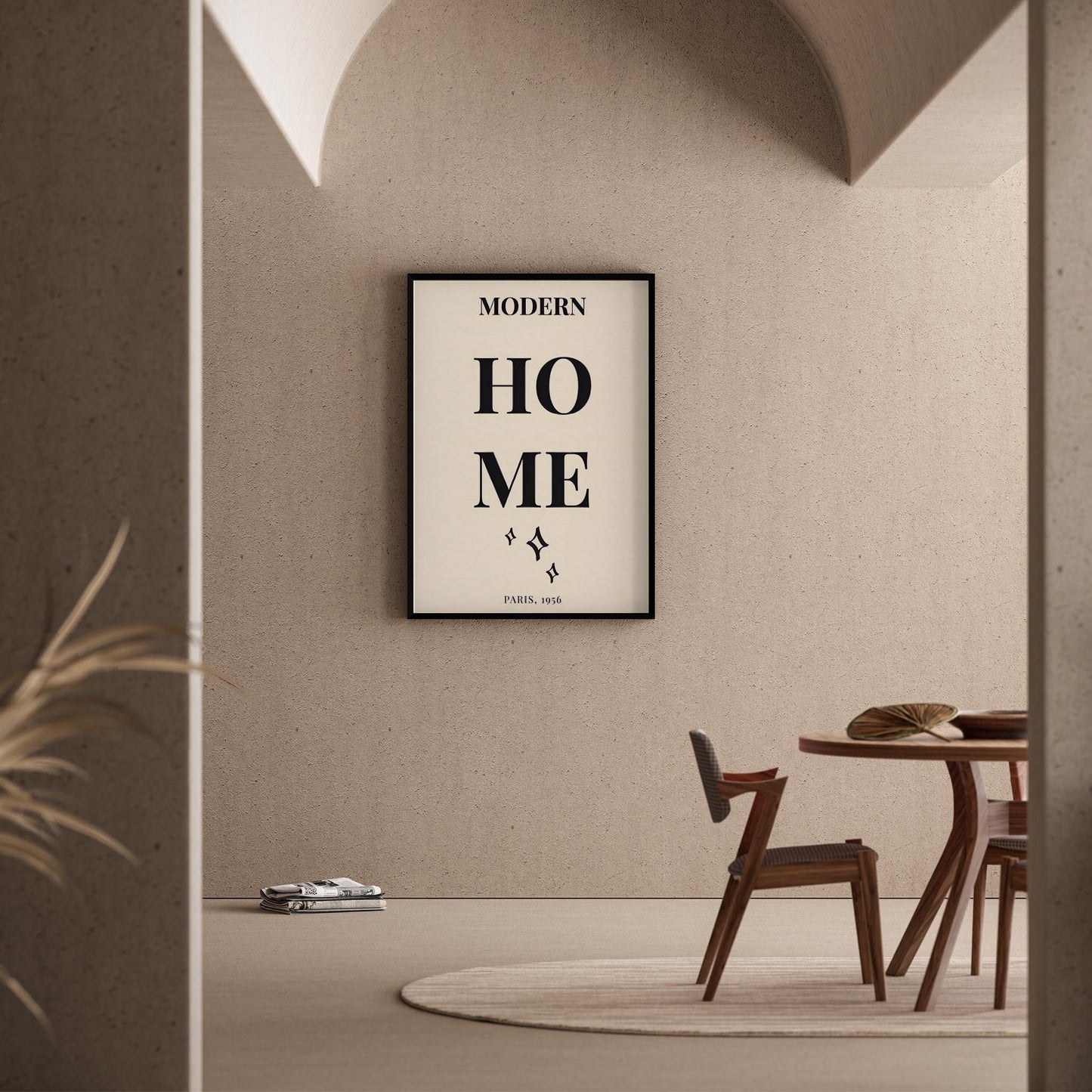 Matisse Kağıt Kesimleri Serisi MODERN HOME Yazılı Tipografi I Duvar Tablosu