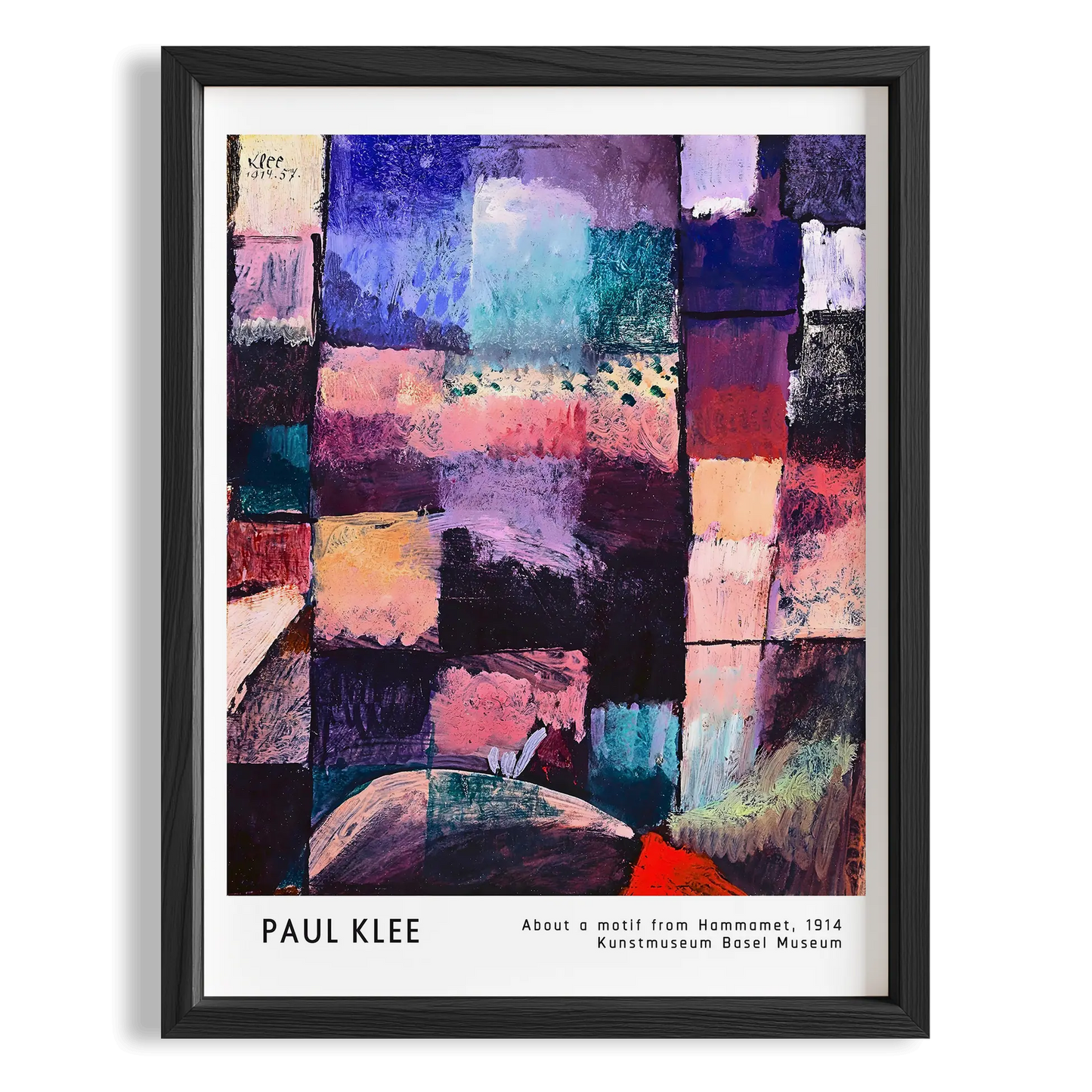 Paul Klee Hammamet Motifi Üzerine 1914 Suluboya I Duvar Tablosu