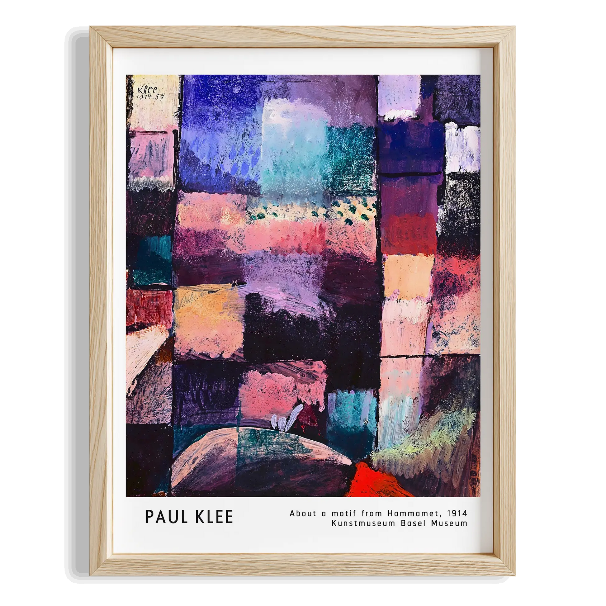 Paul Klee Hammamet Motifi Üzerine 1914 Suluboya I Duvar Tablosu