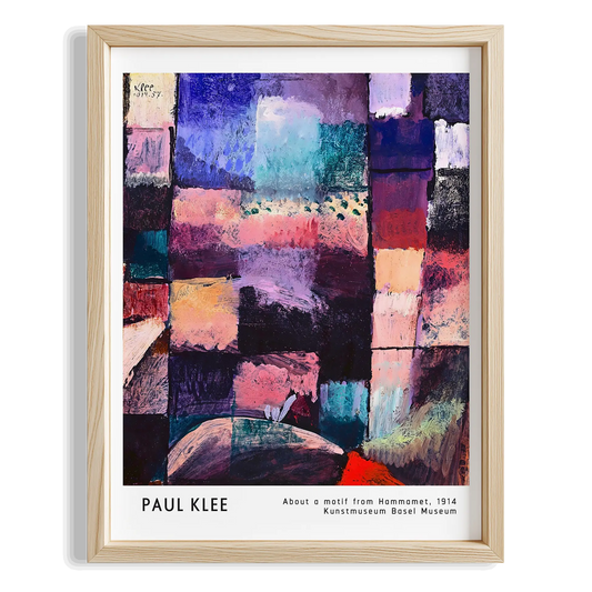 Paul Klee Hammamet Motifi Üzerine 1914 Suluboya I Duvar Tablosu