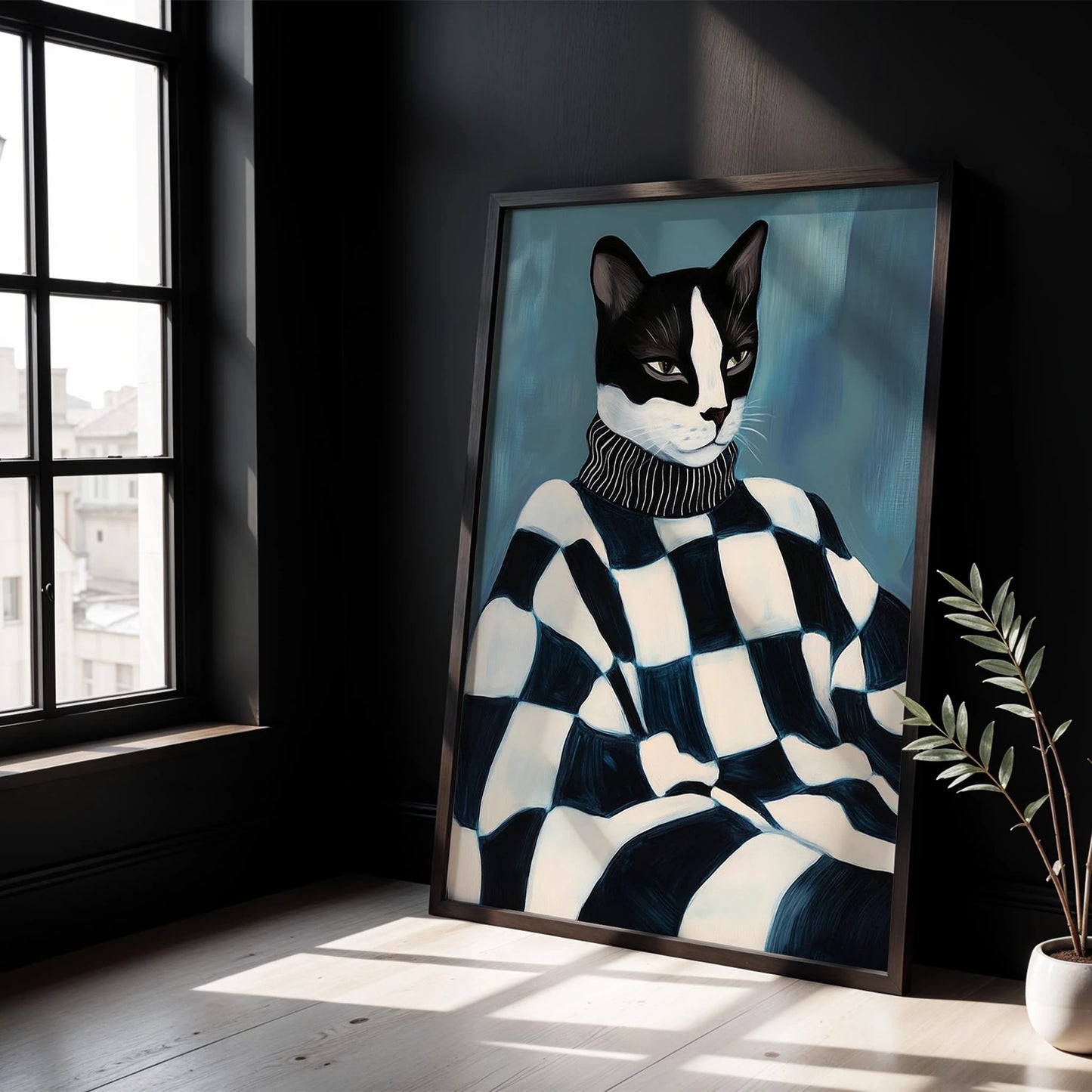 Kedi Portre VI - Geometrik