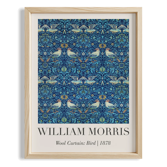 Kuşlu Cotswold - William Morris Ahşap Duvar Tablosu