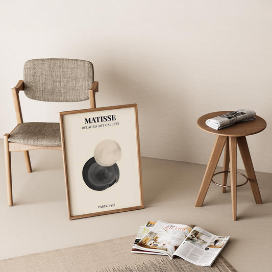 Matisse Kağıt Kesimleri Serisi Minimalist Soyut Sanat I Duvar Tablosu